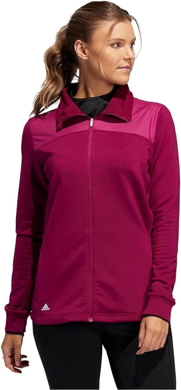 New Adidas Golf Womens COLD RDY Full Zip Jacket Power Berry - Size Small FT3014 - Image 1
