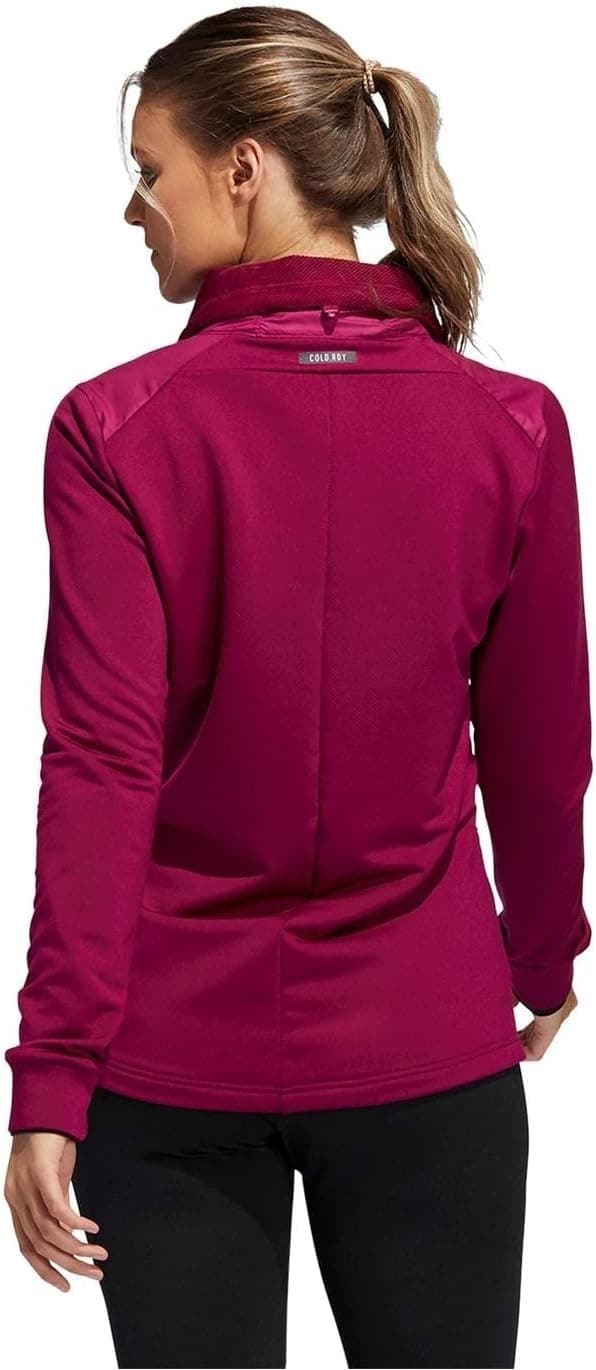 New Adidas Golf Womens COLD RDY Full Zip Jacket Power Berry - Size Small FT3014 - Thumbnail 6