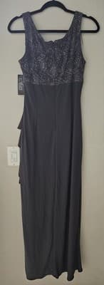 Alex Evenings Sleeveless Dress, Smoke, Size 10 - Thumbnail 2