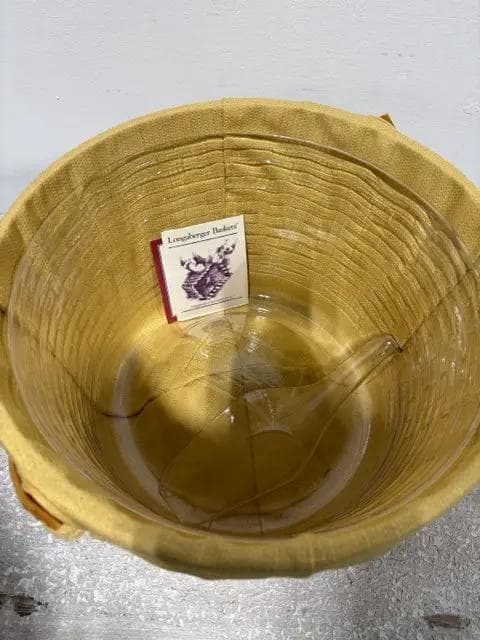 NEW Longaberger Bucket With Liner Scoop And Lid - Thumbnail 2