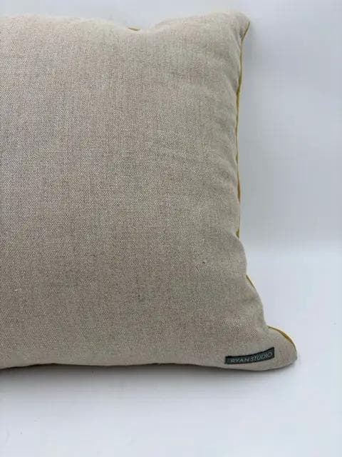 Ryan Studio Floral Embroidered Pillow - Thumbnail 2