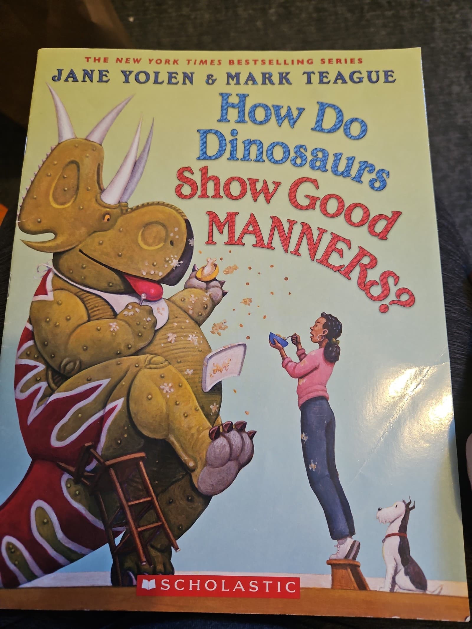 How do dinosaurs show good manners. Buy 3 book listings, get 1 free - Image 1