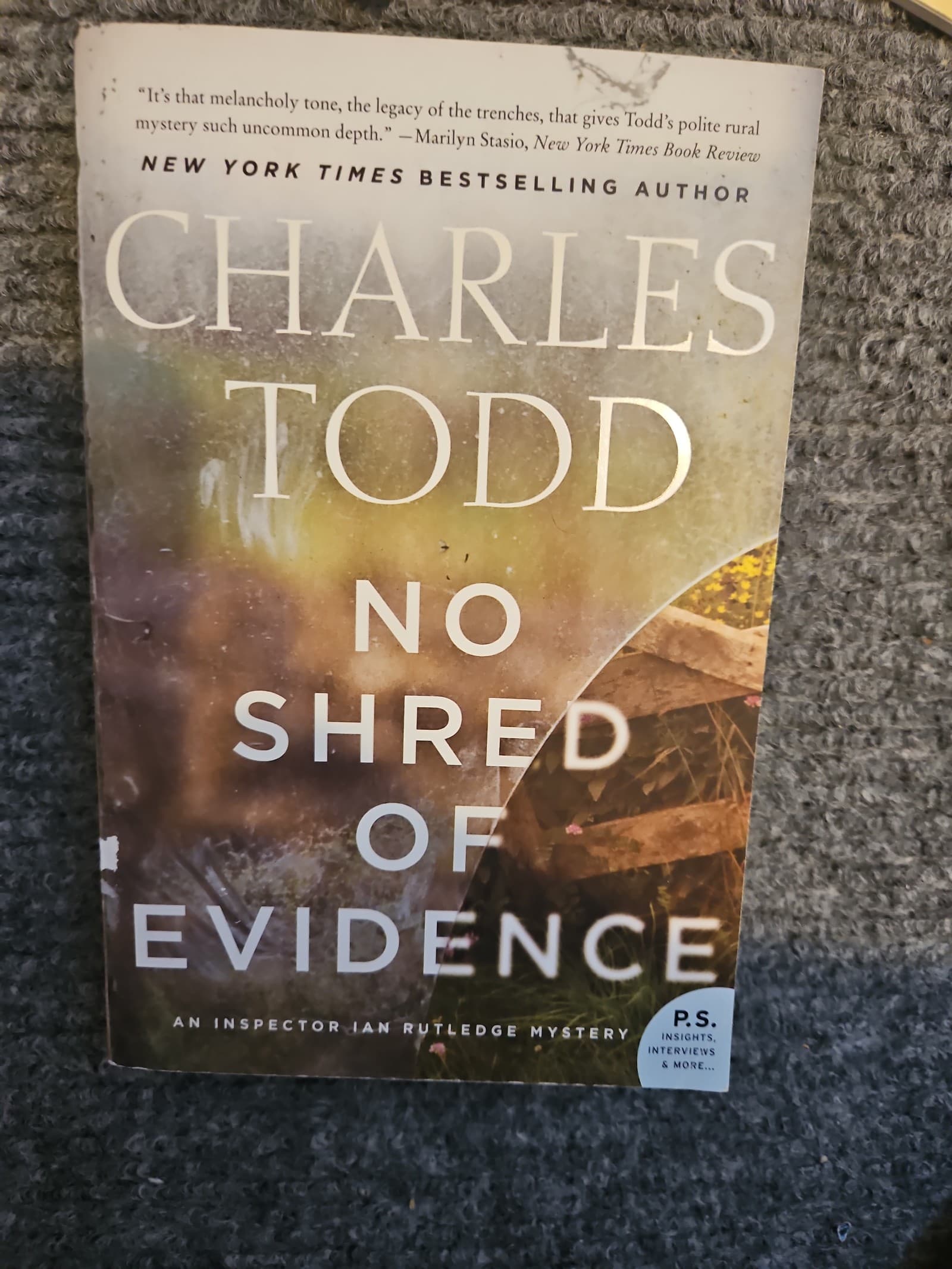 No shred of evidence. Charles Todd. Buy 3 get 1 free. - Image 1
