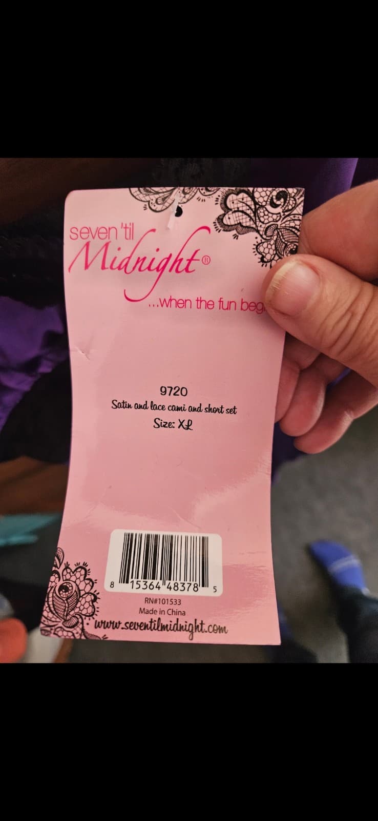 Purple chemise. NWT XL - Thumbnail 4