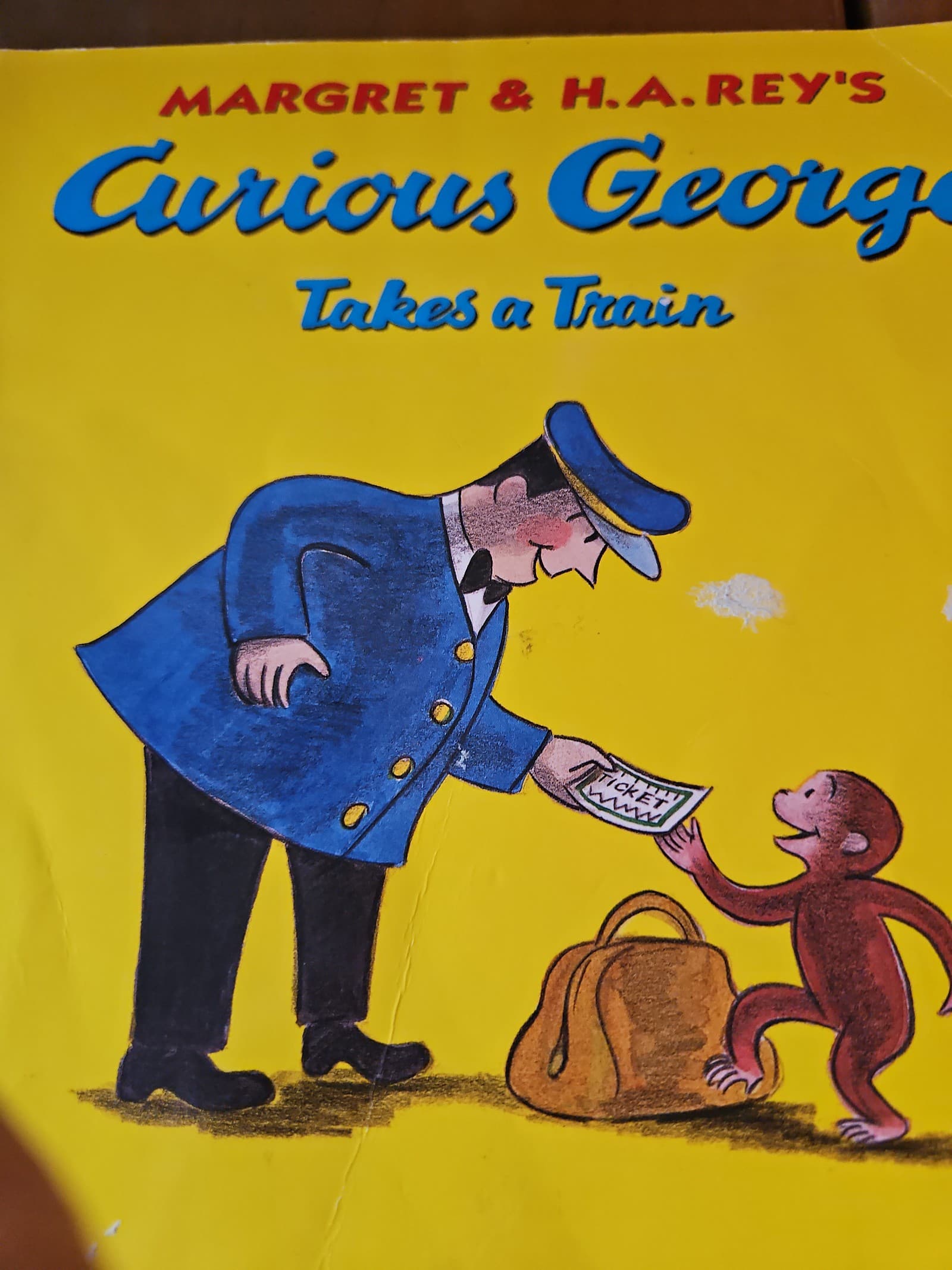 Curious George takes a train. . Buy 3 book listings, get 1 free - Image 1