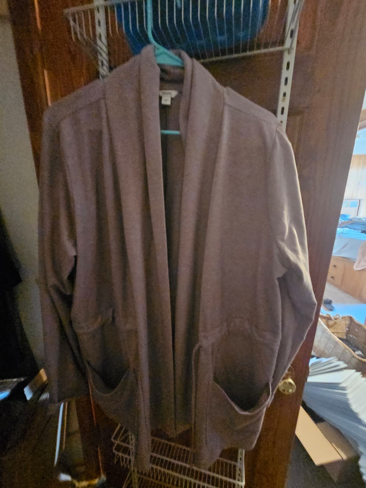 XL purple WRAP/ CARDIGAN. CUTE. - Thumbnail 2
