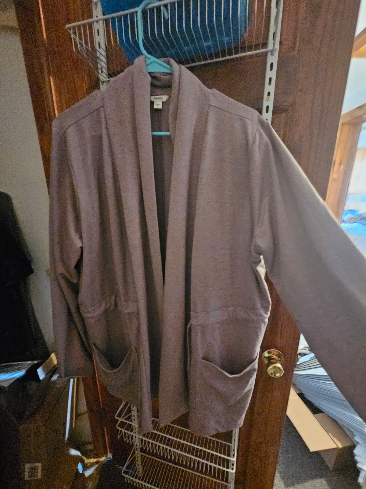 XL purple WRAP/ CARDIGAN. CUTE. - Image 1