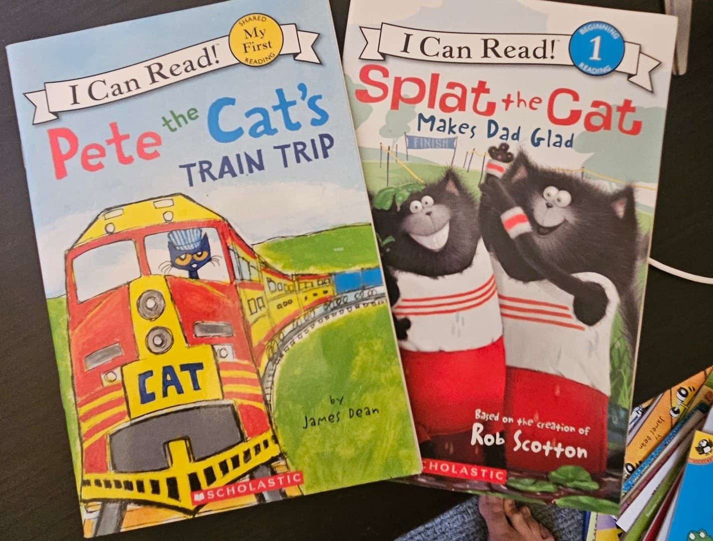 2 books. Pete the cat and splat the cat. . Buy 3 book listings, get 1 free - Image 1