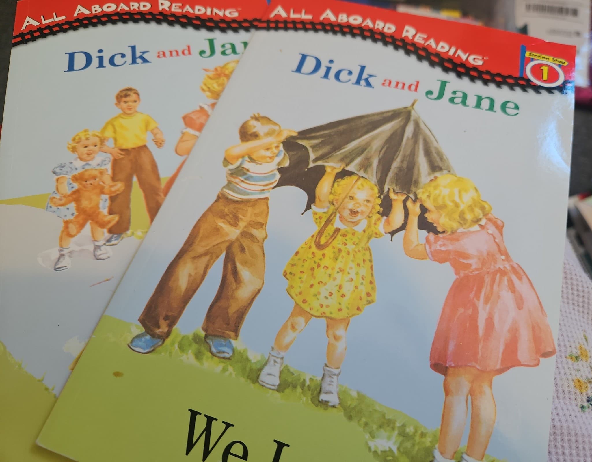 2 Dick and Jane books. Buy 3 book listings, get 1 free - Image 1