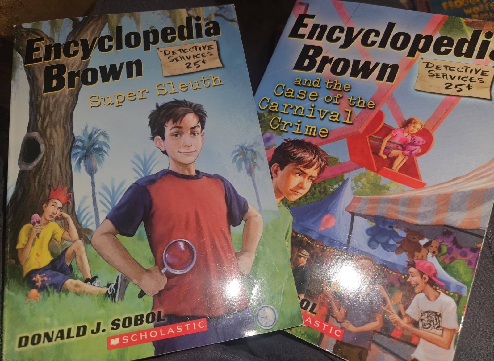 2 Encyclopedia Brown books. Buy 3 book listings, get 1 free - Image 1