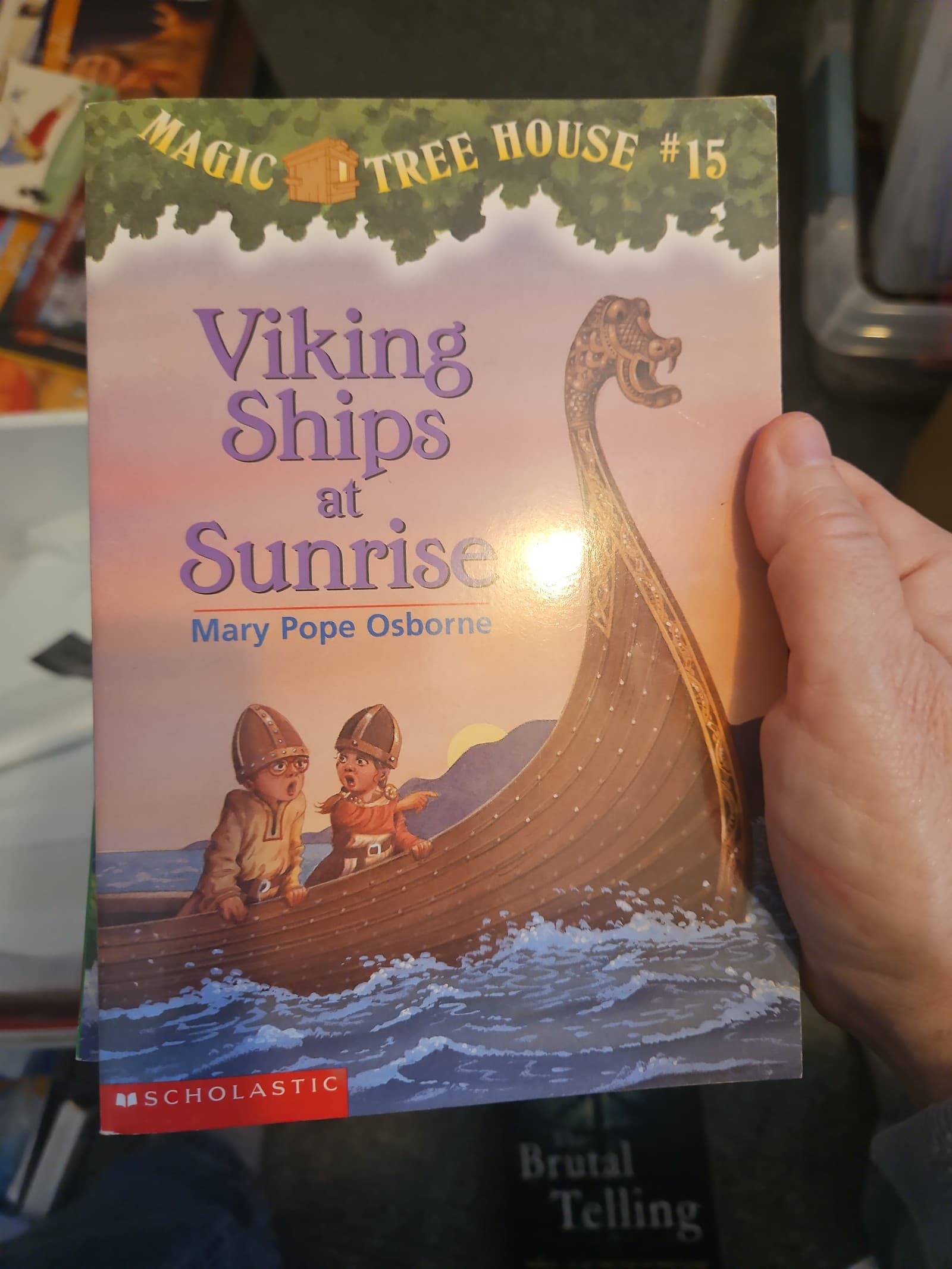 Viking ships at sunrise. Magic tree house. Buy 3 get 1 free - Image 1