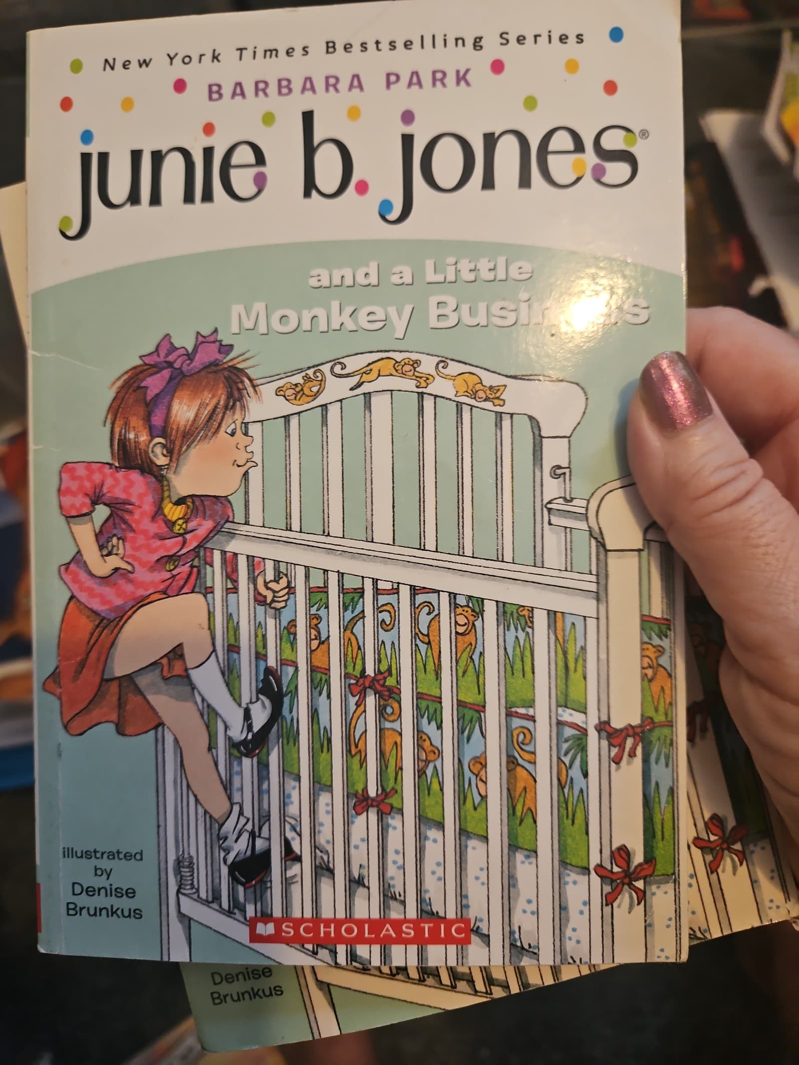 Junie b. Jones and a little monkey business. Buy 3 books get 1 free - Image 1