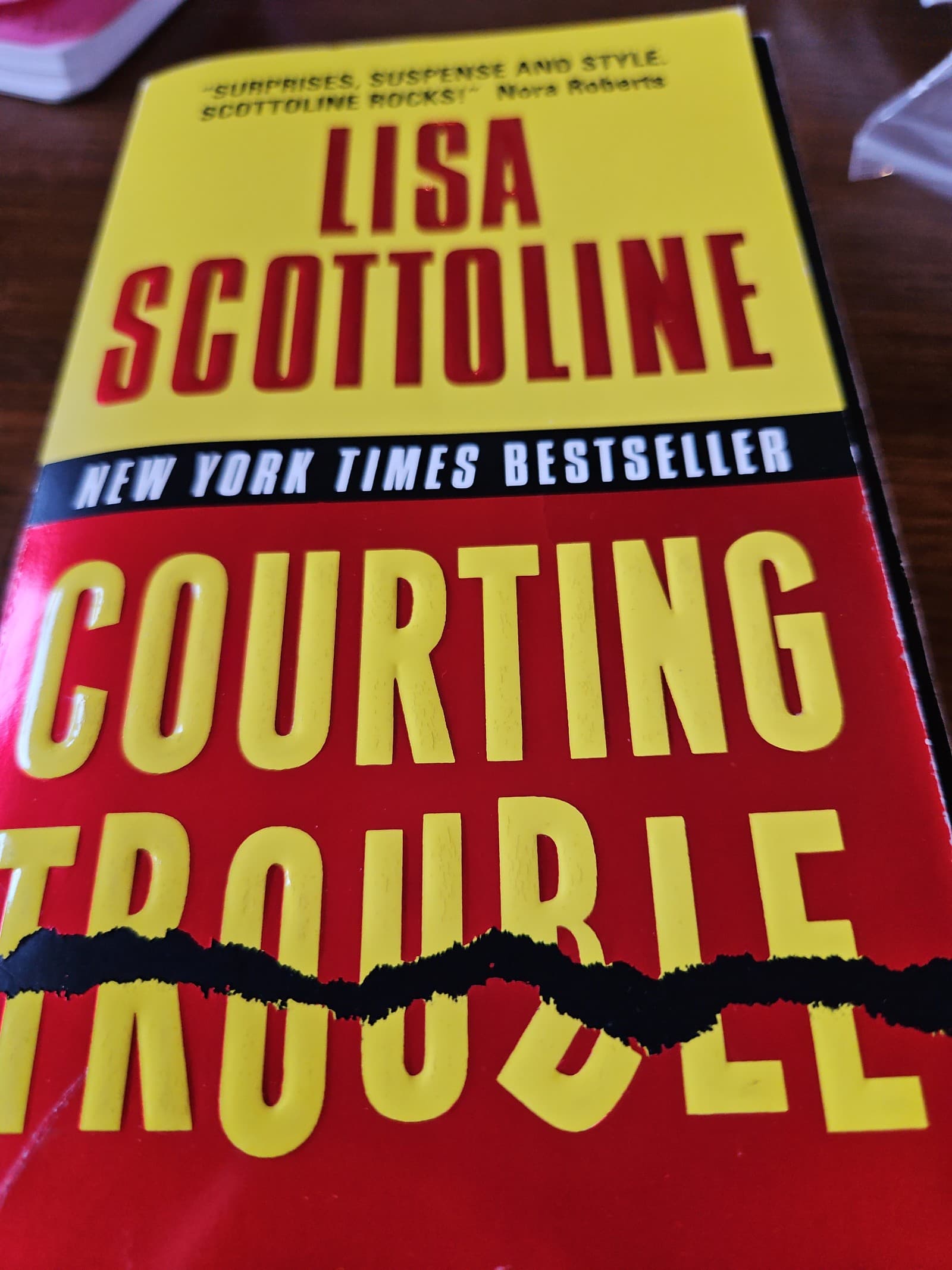 Courting trouble. Lisa scottiline. Buy 1 adult book get 1 free - Image 1