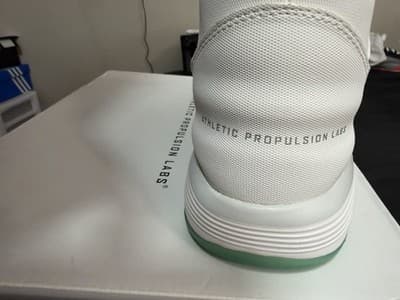Athletic Propulsion Labs High Top Lace Up Basketball Sneaker White/Green - Thumbnail 2