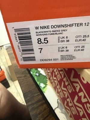 Nike Downshifter 12 Women's Black/White-Smoke Grey Sneakers DD9294-001 - Image 1