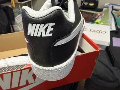 Nike Court Royale Black White Men's Sneakers Size 9 749747-010 - Thumbnail 2