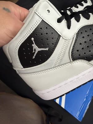 Nike Jumpman Black White High Top Lace Up Men's Athletic Sneaker