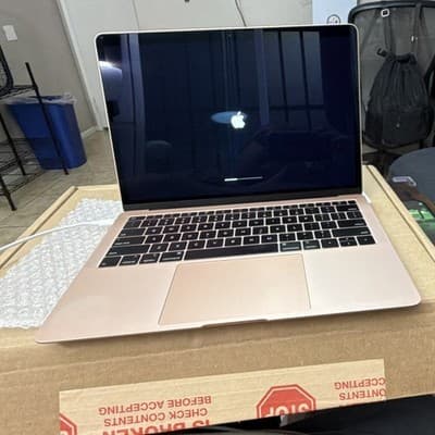 Apple MacBook Air 13-inch Gold Laptop Webcam Wi-Fi Bluetooth USB-C SSD - Image 1