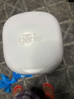 Diaper Genie Classic Diaper Disposal Pail White - Thumbnail 2