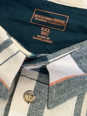 Boulder Creek & bigdude Big & Tall 7XL 8XL Plaid Flannel ALL 4 for $40 - Thumbnail 2