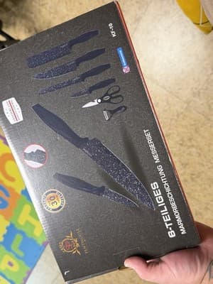 Penthouse KF-10 Marble Coated 6-Piece Knife Set 5 full sets for one price - Image 1