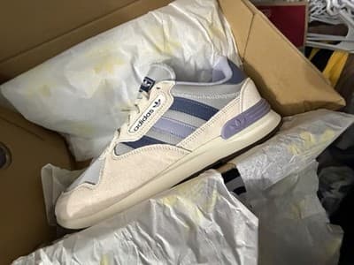 adidas Treziod 2 Men's Low Top Lace Up Athletic Sneakers Beige/Blue/Purple - Thumbnail 2