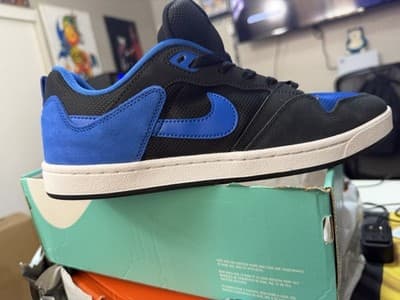 Nike SB Alleyoop Black/Royal Blue Skateboarding Shoes Men’s US 11 D - Thumbnail 3