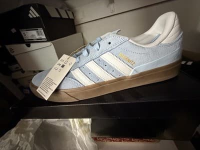 adidas Busenitz Vulc 2 Men's Low Top Lace Up Sneakers Blue/White Gum HQ7528 - Thumbnail 3