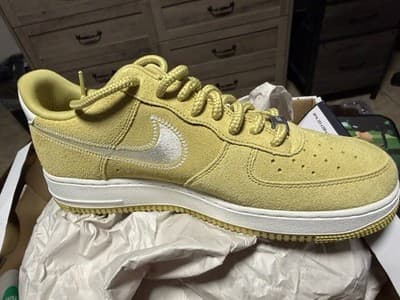 Nike Air Force 1 '07 LV8 Buff Gold/Sail Suede Low Top Men's Sneakers HJ4465-700