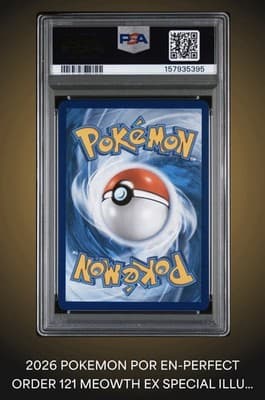 Perfect Order Meowth ex 121/088 Special Illustration Rare Holo PSA 10 English - Thumbnail 2