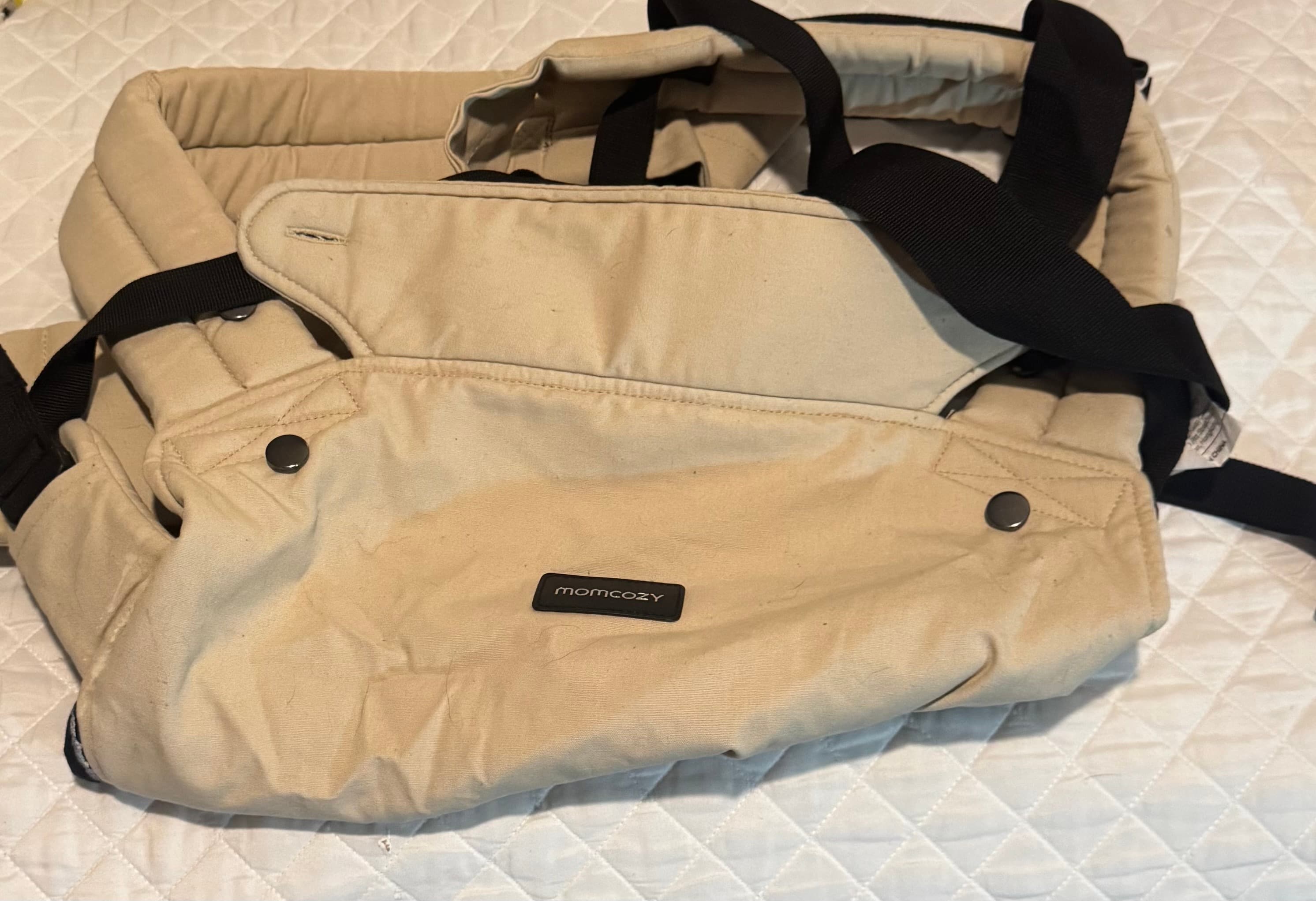 Momcozy Baby 3 in 1 Baby Carrier Ergonomic Design Beige - Thumbnail 2