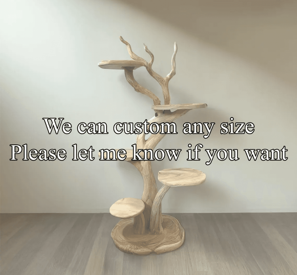 Wooden Cat Tower Cat Tree Pet Furniture For Home Decor - Thumbnail 3