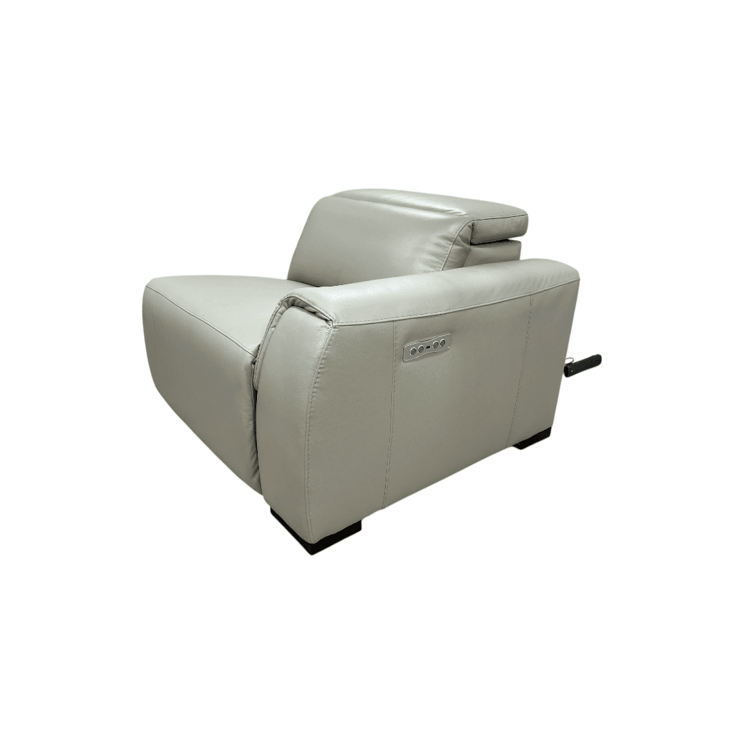 Wade Logan Thea Genuine Leather Power Reclining Chair - Thumbnail 7