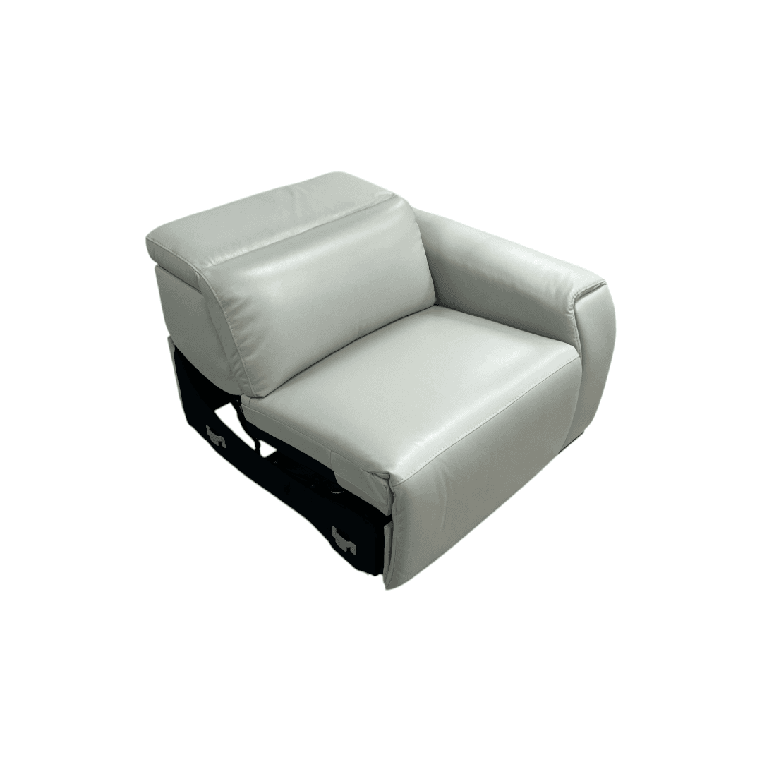 Wade Logan Thea Genuine Leather Power Reclining Chair - Thumbnail 8