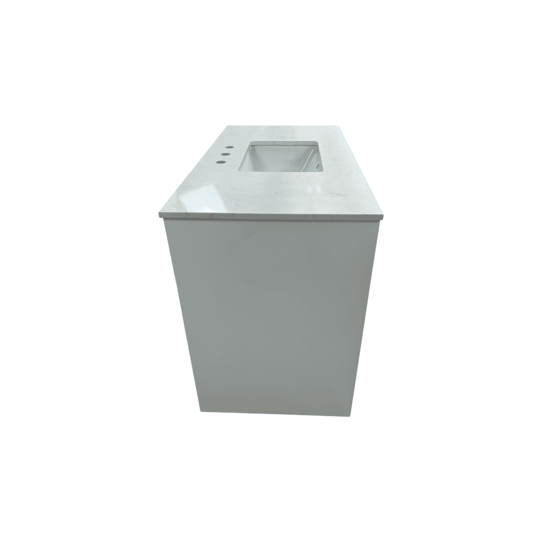Breakwater Bay Broadlands Single Bathroom Vanity with Engineered Marble Top - Thumbnail 15
