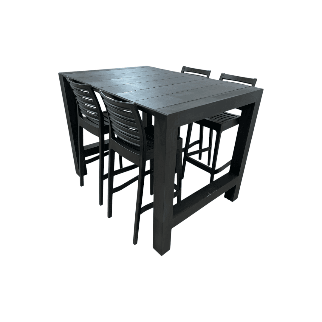Cozy Days Vegas Ares 5 pc Outdoor Bar Set - Thumbnail 2