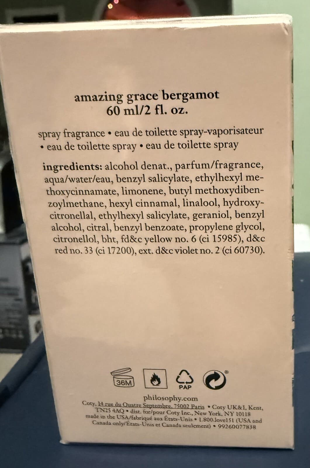 philosophy amazing grace bergamot eau de toilette 2-oz Spray - Thumbnail 2
