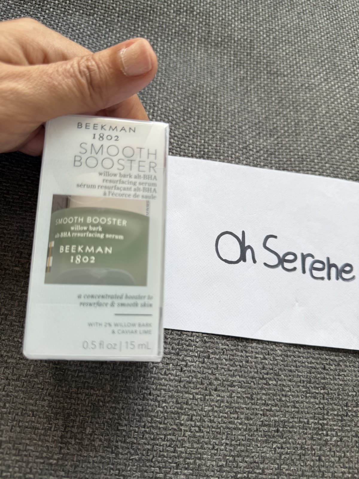 BEEKMAN 1802 Smooth Booster Willow Bark Resurfacing Serum .5 oz New in Box - Image 1