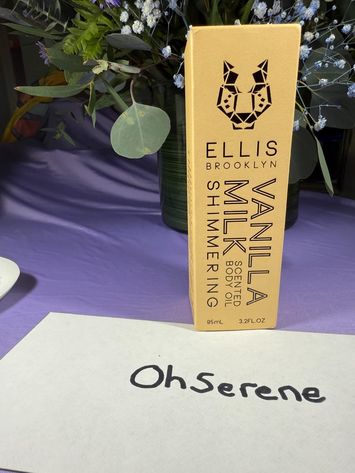 Ellis Brooklyn Vanilla milk shimmering scented body oil 3.2 fl oz $70 value - Image 1