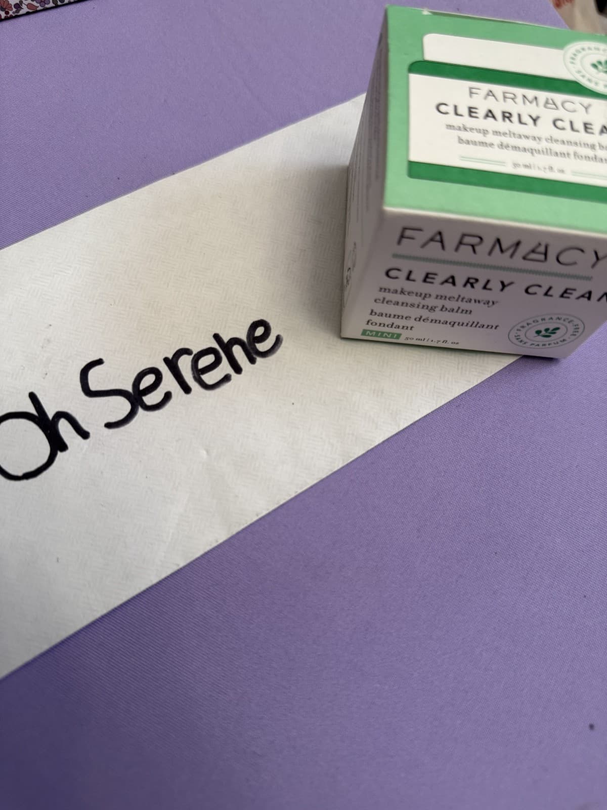 Farmacy Clearly Clean Makeup Meltaway Cleansing Balm Mini 1.7 oz, free shipping - Image 1