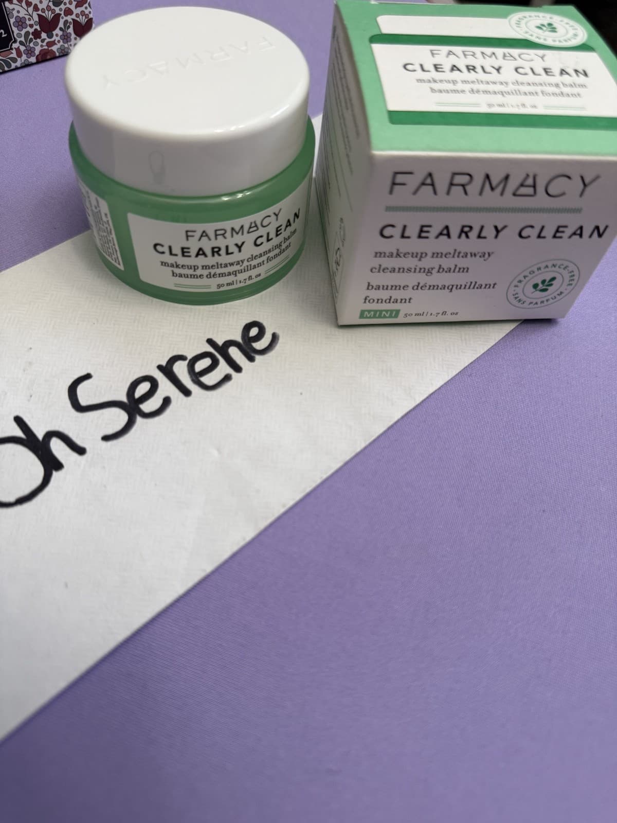 Farmacy Clearly Clean Makeup Meltaway Cleansing Balm Mini 1.7 oz, free shipping - Thumbnail 2