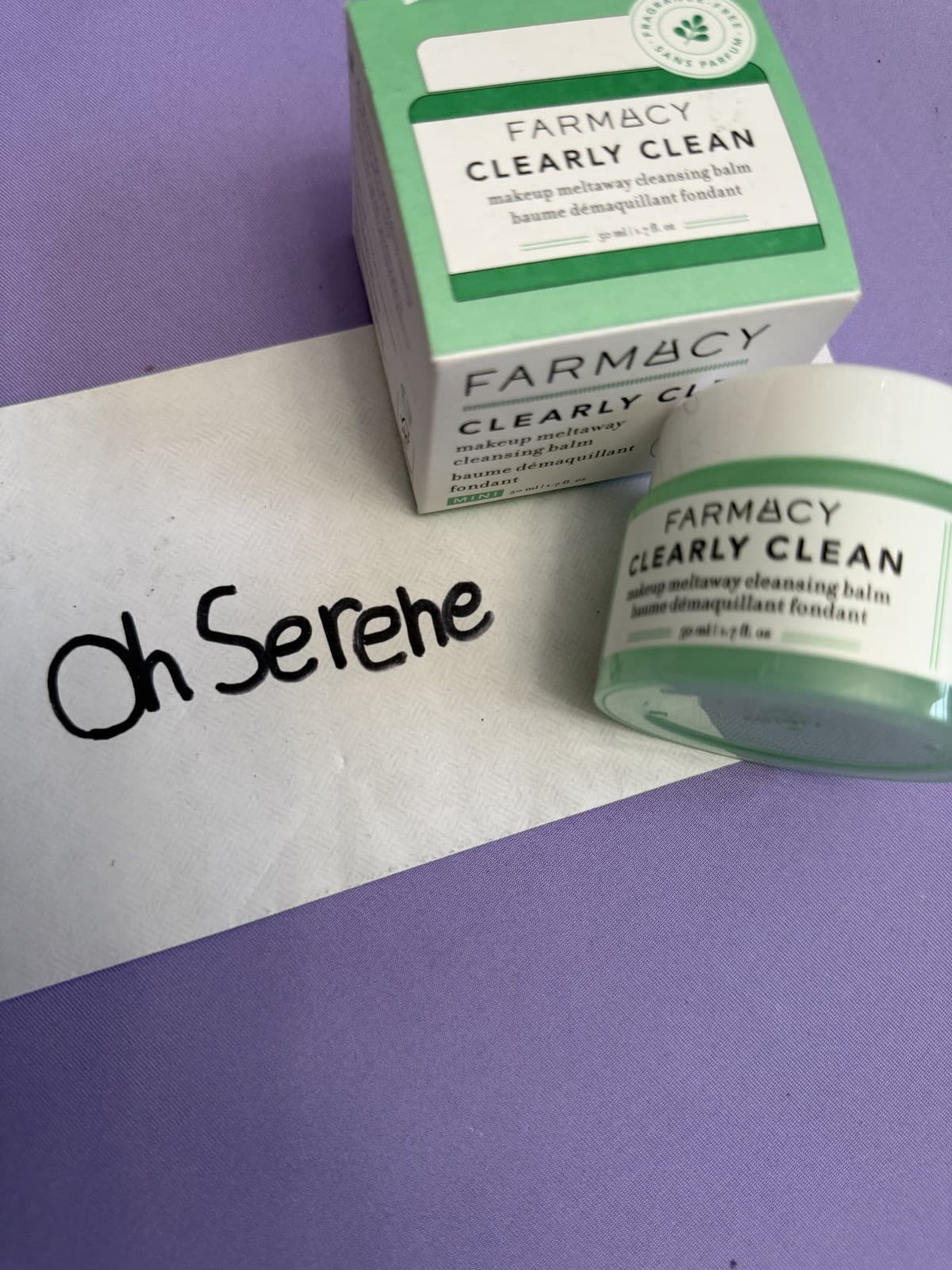 Farmacy Clearly Clean Makeup Meltaway Cleansing Balm Mini 1.7 oz, free shipping - Thumbnail 3
