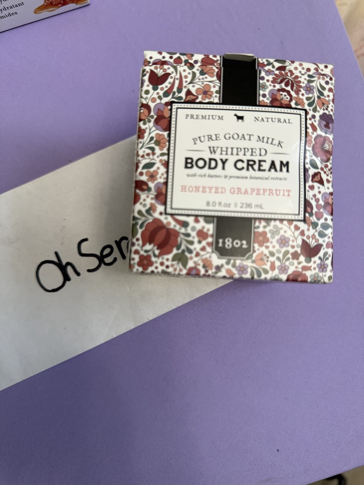 Beekman 1802 Pure Goat Milk Whipped Body Cream Honeyed Grapefruit 8 Oz. NIB - Image 1