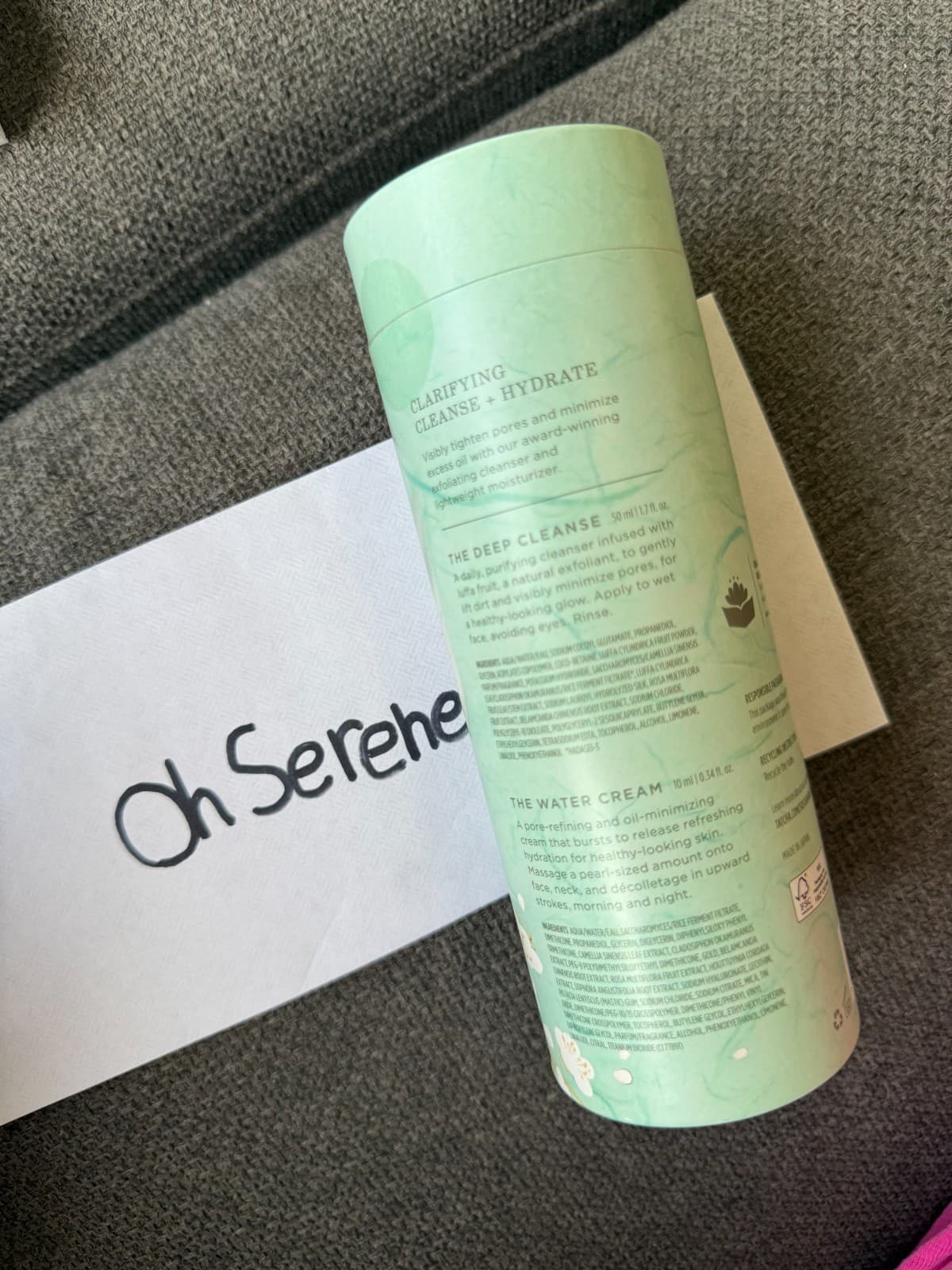 Tatcha Clarifying Cleanse + Hydrate Duo Set Deep Cleanse + Water Cream NEW - Thumbnail 3