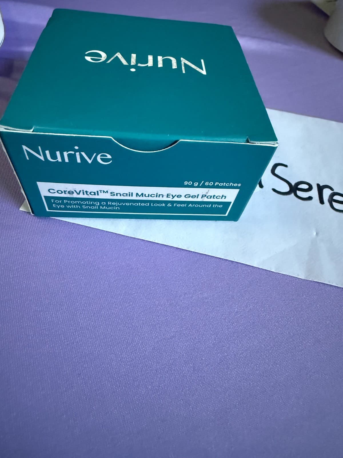 Nurive CoreVital Snail Mucin Eye Gel Patches - 60 ct - NIB - Image 1