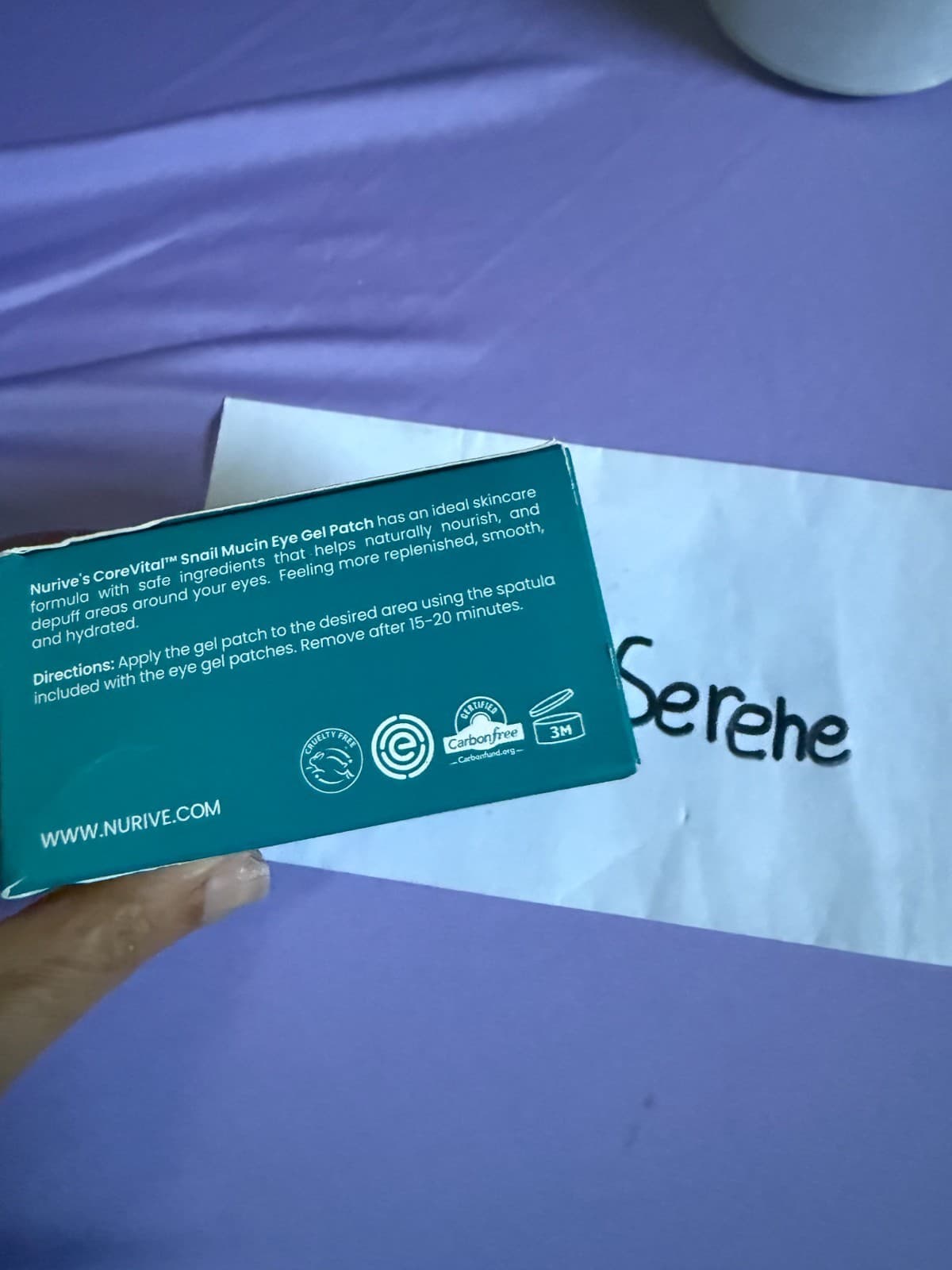 Nurive CoreVital Snail Mucin Eye Gel Patches - 60 ct - NIB - Thumbnail 4