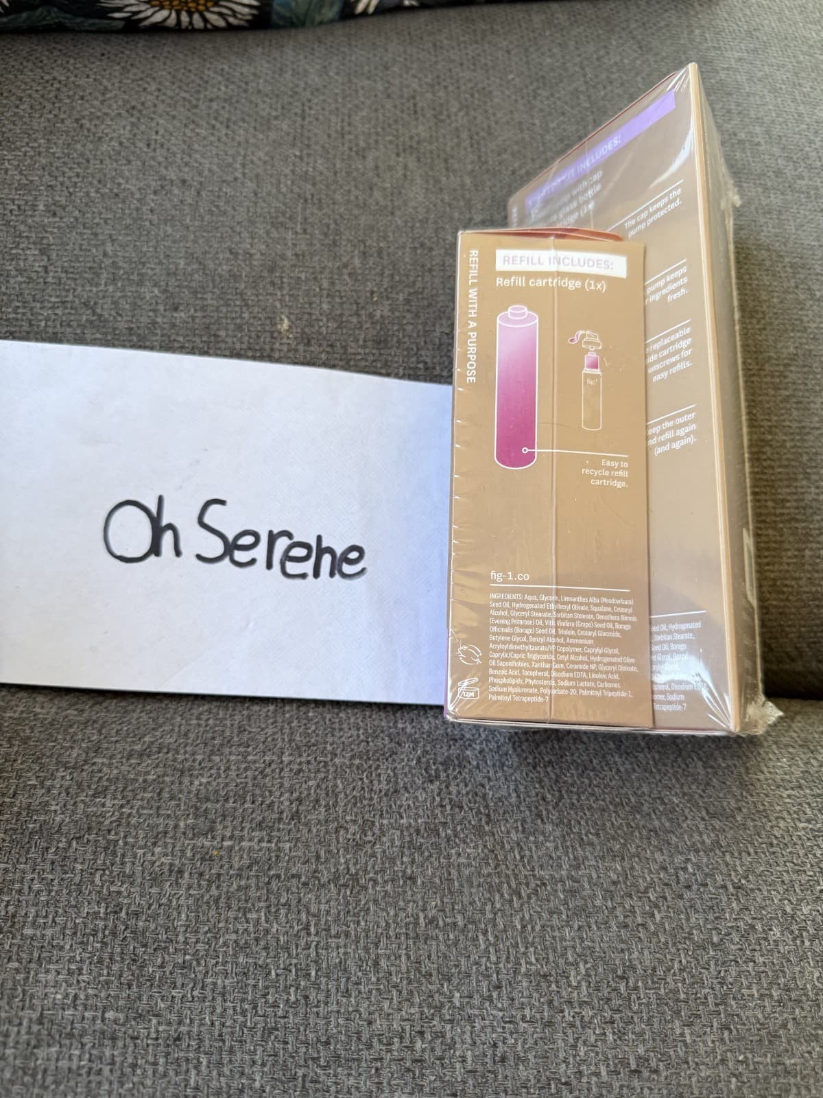 New Sealed Set Fig.1 Ceramide Moisturizer Starter Kit + Refill 1.7 Fl Oz Each - Thumbnail 2