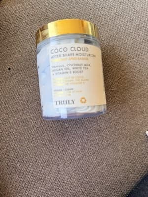 TRULY Coco Cloud After Shave Moisturizer Vanilla Coconut Milk Argan Oil 2 fl oz - Image 1