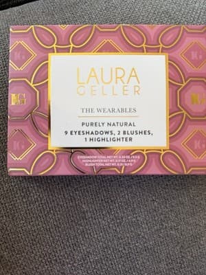 LAURA GELLER THE WEARABLES-PURELY NATURAL-9 SHADOWS-2 BLUSH-1 HL PALETTE-NIB - Image 1