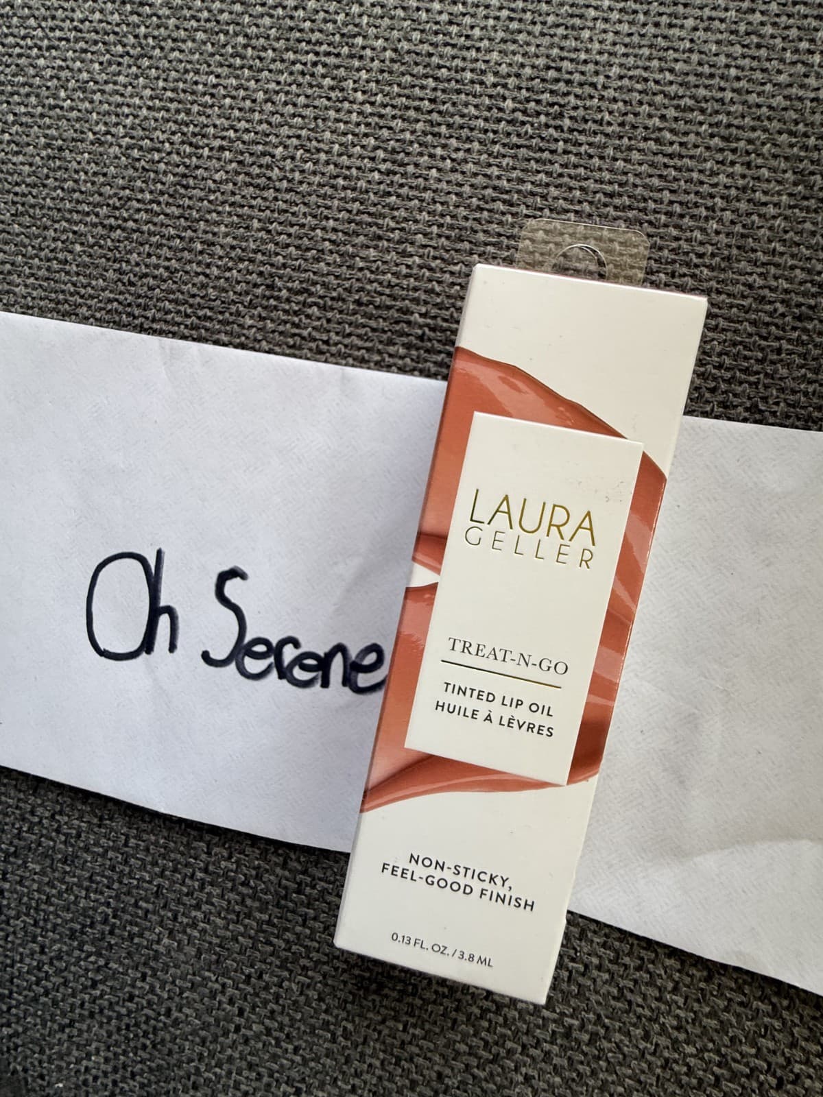 Laura Geller Treat n Go Tinted Lip Oil Crunch Time NIB